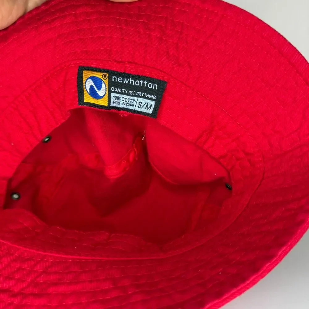 Super Bowl LV Buccaneers Chiefs Bucket Hat Red Newhattan S/M Tampa Bay KC